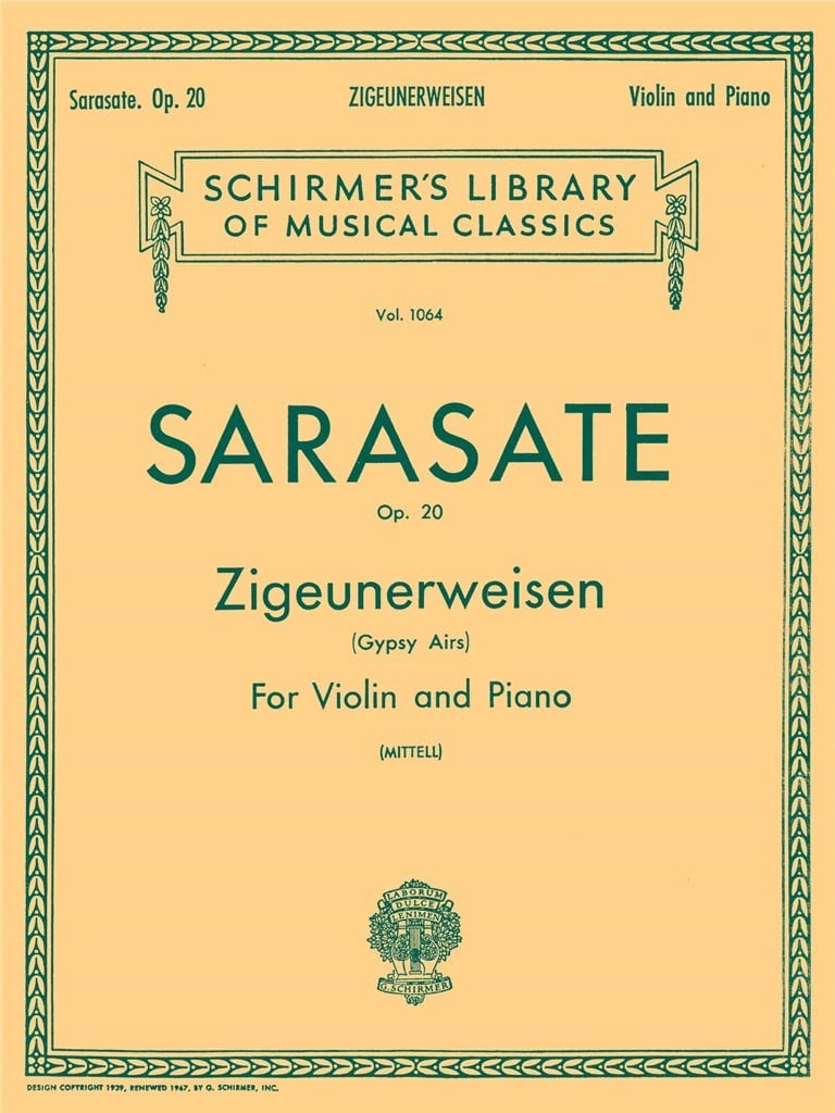 Zigeunerweisen (Gypsy Aires), Op. 20